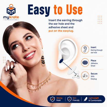 Earring Support Patches for Earlobes